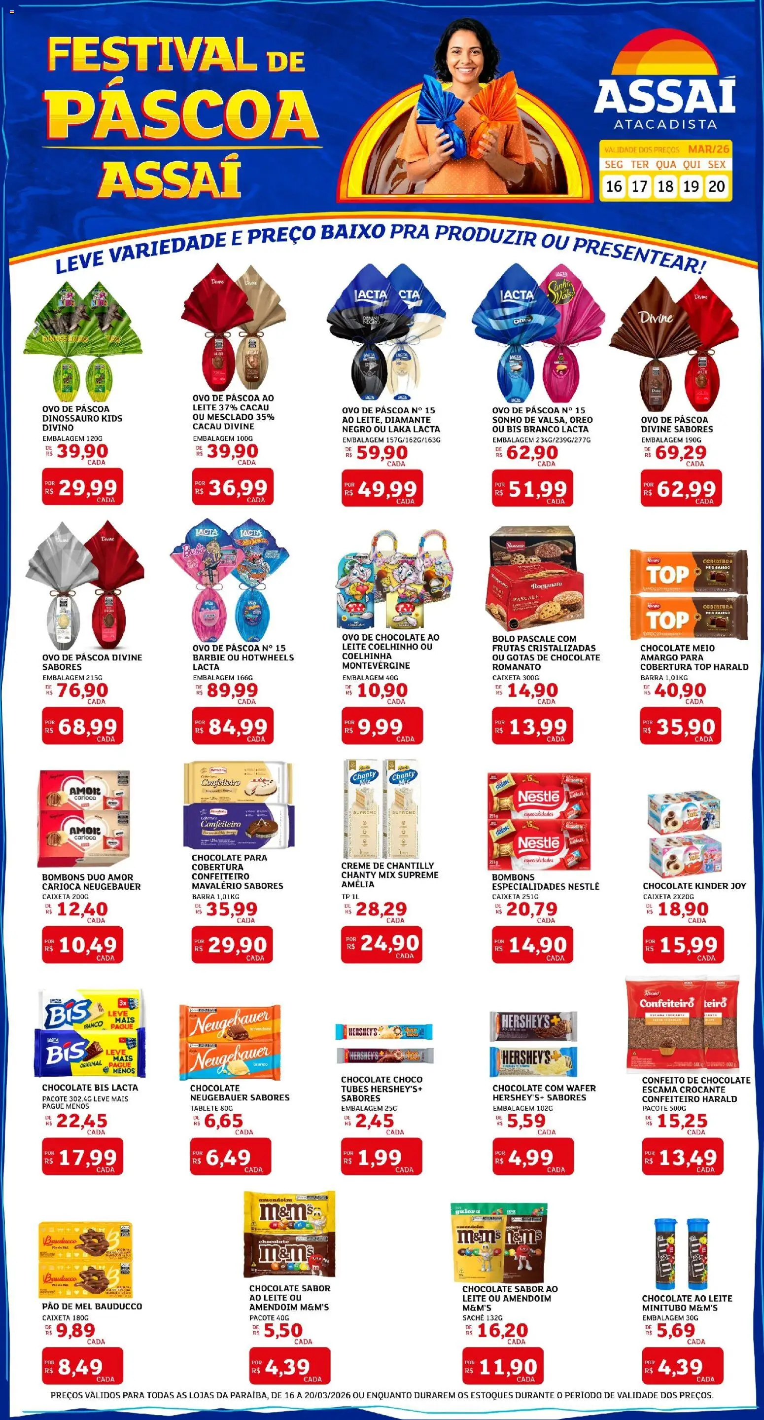 Pré-Visualização do folheto "Assaí Atacadista ofertas - PB" da loja Assaí Atacadista válido a partir de 16/03/2026