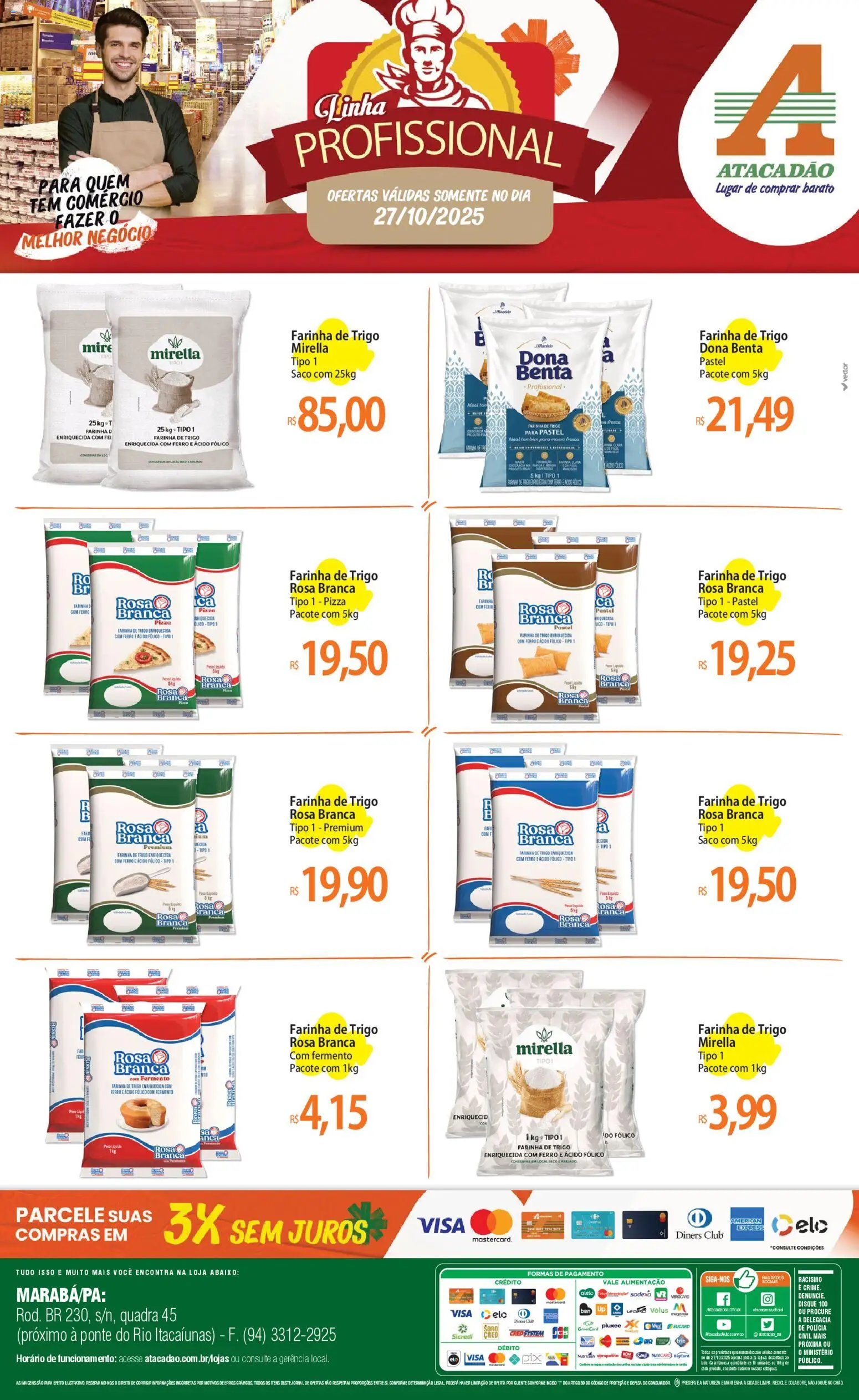Atacadão folheto "Ofertas - PA" válido a partir de 27/10/2025 - número de página 1