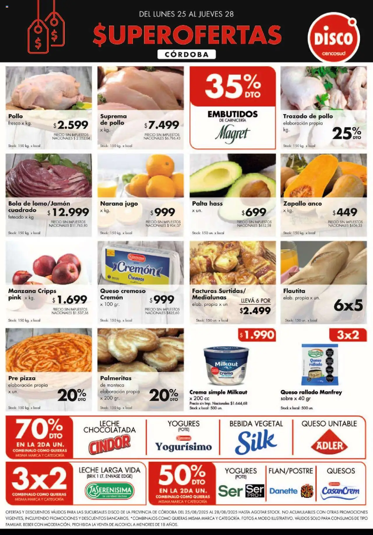 Disco Ofertas - Córdoba del 25/08/2025 Online