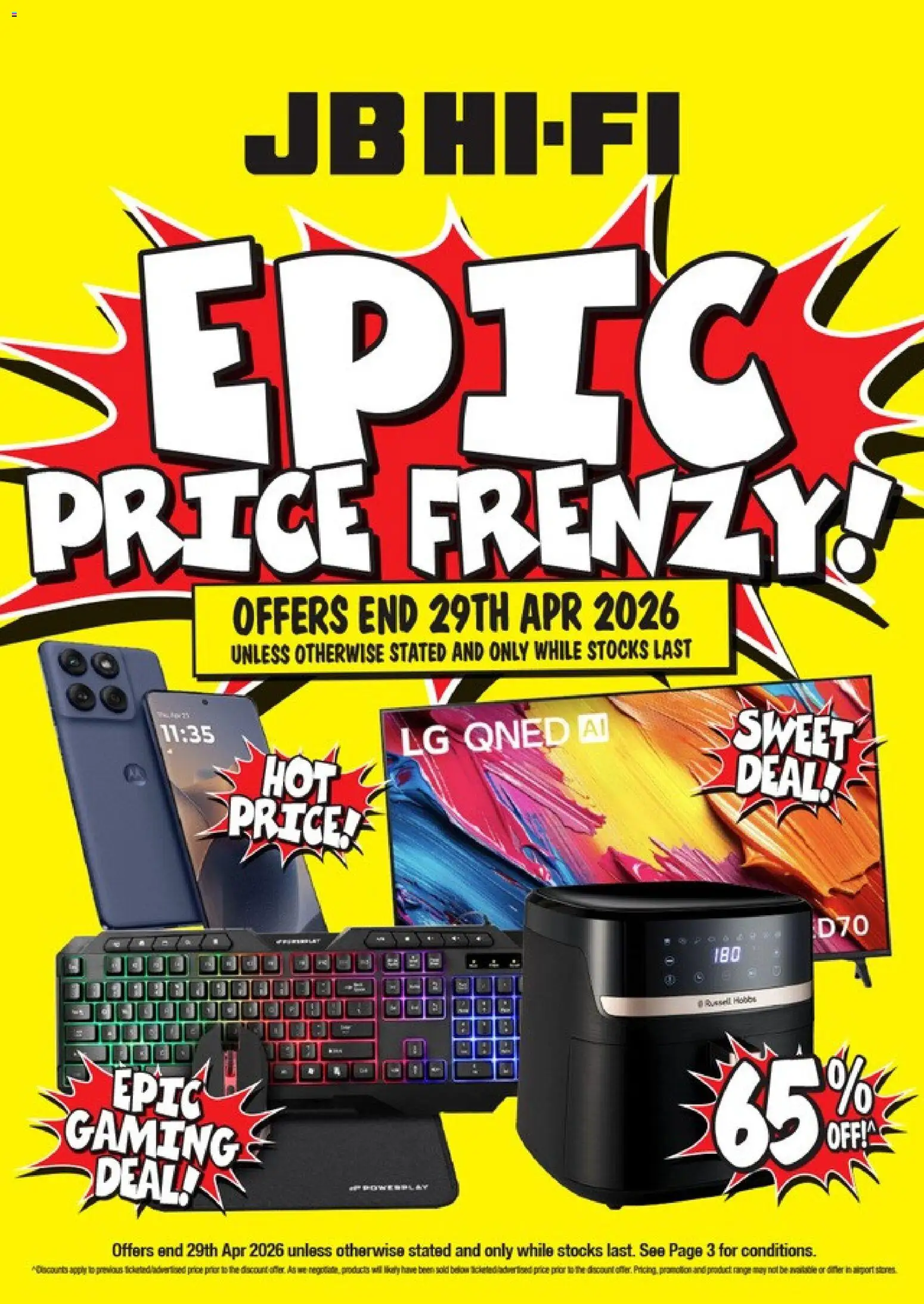 Preview of catalogue JB Hi-Fi Epic Price Frenzy from shop JB Hi-Fi valid 22 Apr 2026