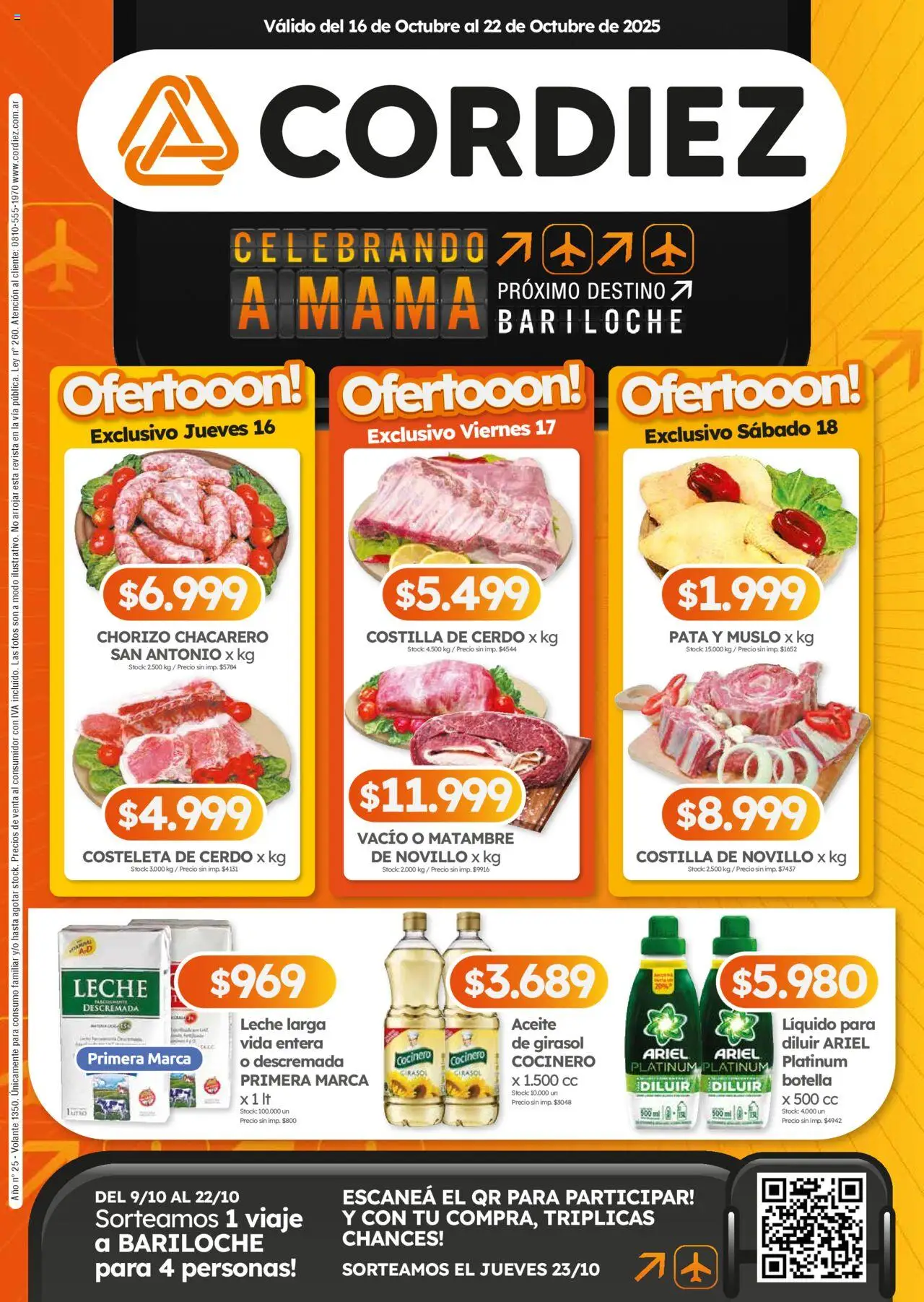 Cordiez Ofertas del 16/10/2025 >> Catálogo