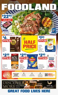Preview of catalogue Catalogue from shop Foodland valid 24/09/2025