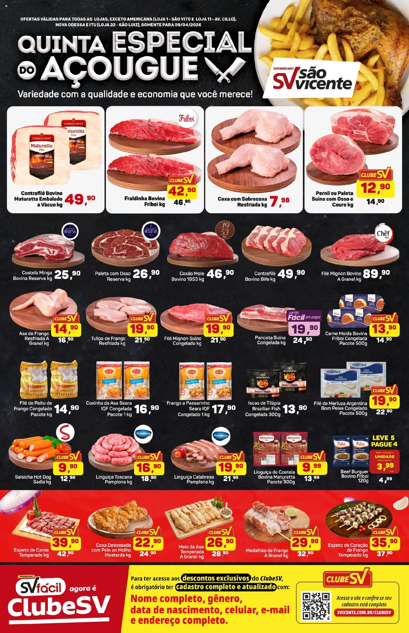 Pré-Visualização do folheto "Supermercados São Vicente - Ofertas da semana" da loja Supermercados São Vicente válido a partir de 09/04/2026