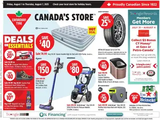 Preview of leaflet Weekly flyer / circulaire from shop Canadian Tire is valid from Aug 01, 2025