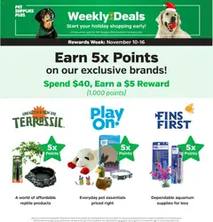 Ad Preview of Pet Supplies Plus Weekly Ad from 11/10/2025