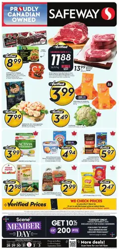 Preview of leaflet Weekly flyer / circulaire from shop Safeway is valid from Aug 28, 2025