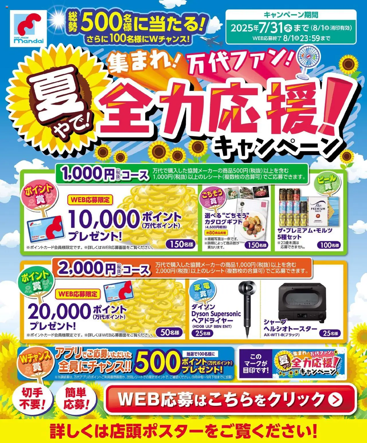 集まれ! 万代ファン! 夏やで! 全力応援キャンペーン (2025/07/01