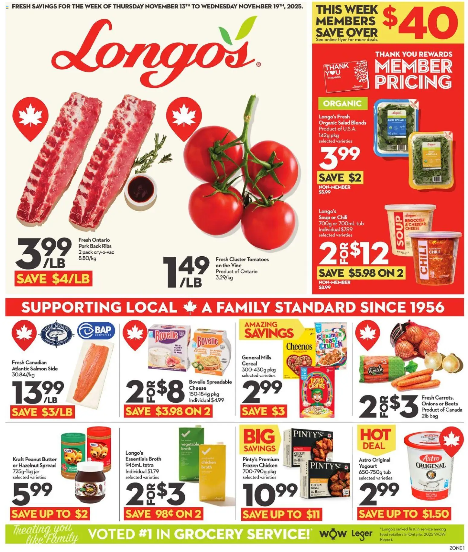 Preview of leaflet Weekly flyer / circulaire from shop Longo's is valid from Nov 13, 2025
