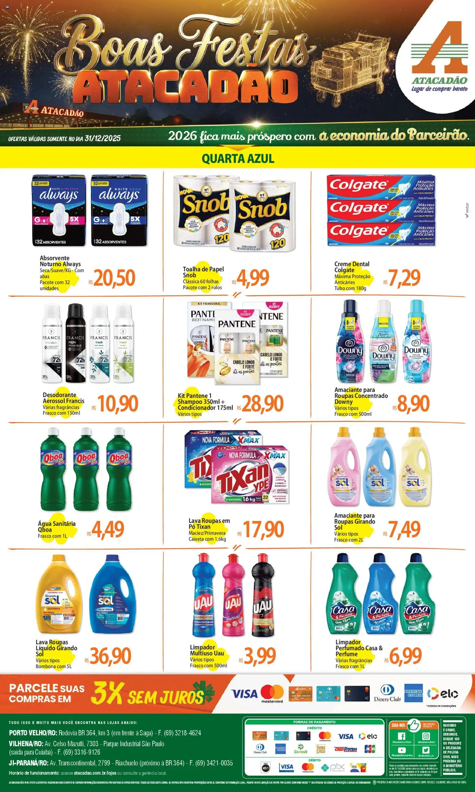 Pré-Visualização do folheto "Ofertas - RO" da loja Atacadão válido a partir de 31/12/2025