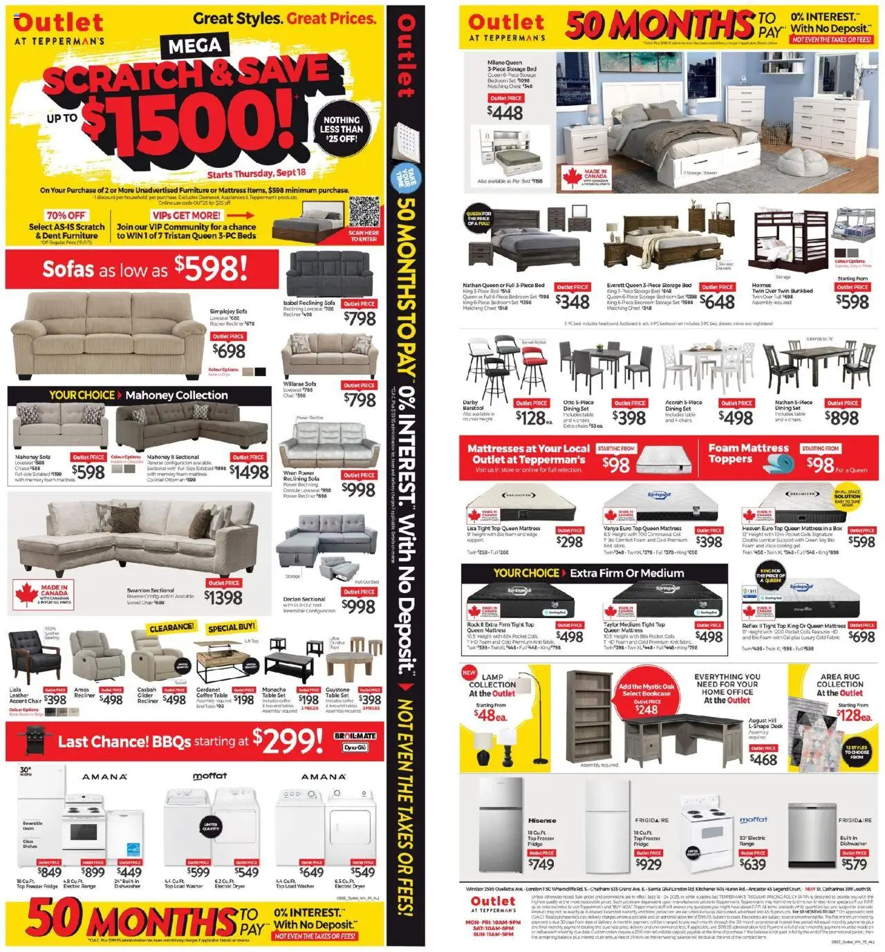 Tepperman's flyer valid from Sep 18, 2025 - page number 1