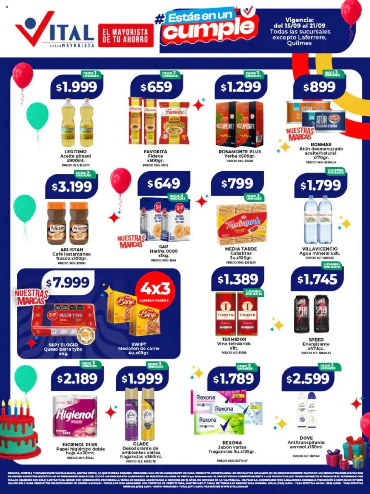 Vital Ofertas - Abasto del 15/09/2025 >> Catálogo