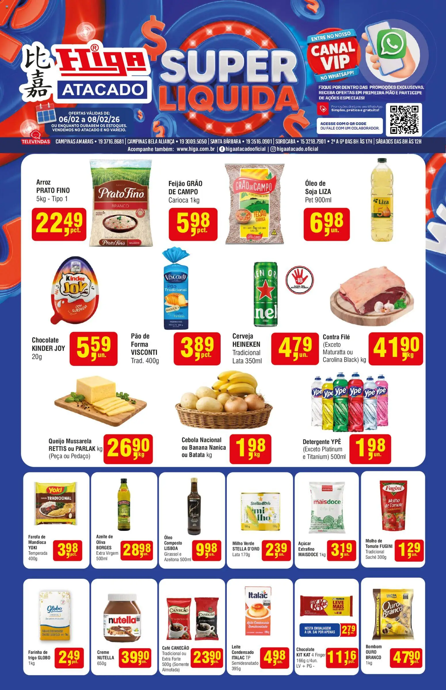 Pré-Visualização do folheto "Ofertas da semana" da loja Higa Atacado válido a partir de 06/02/2026