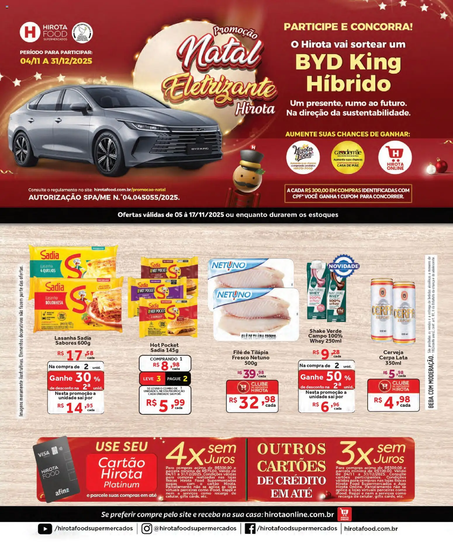 Pré-Visualização do folheto "Ofertas Especial de Natal" da loja Hirota Food válido a partir de 05/11/2025