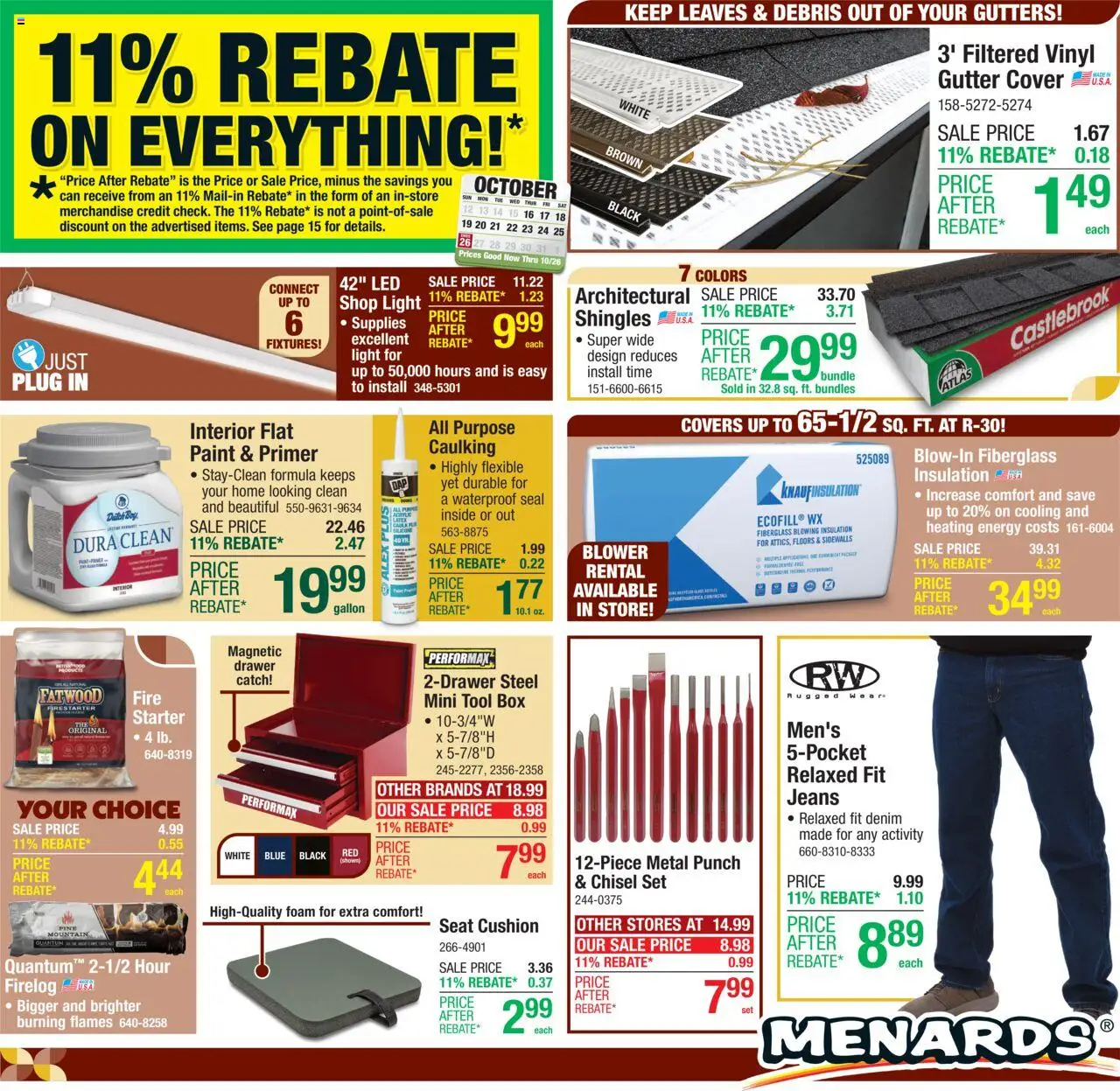 Menards AD from 10/15/2025 >> Weekly ad + Sale ad Preview - Page number 1