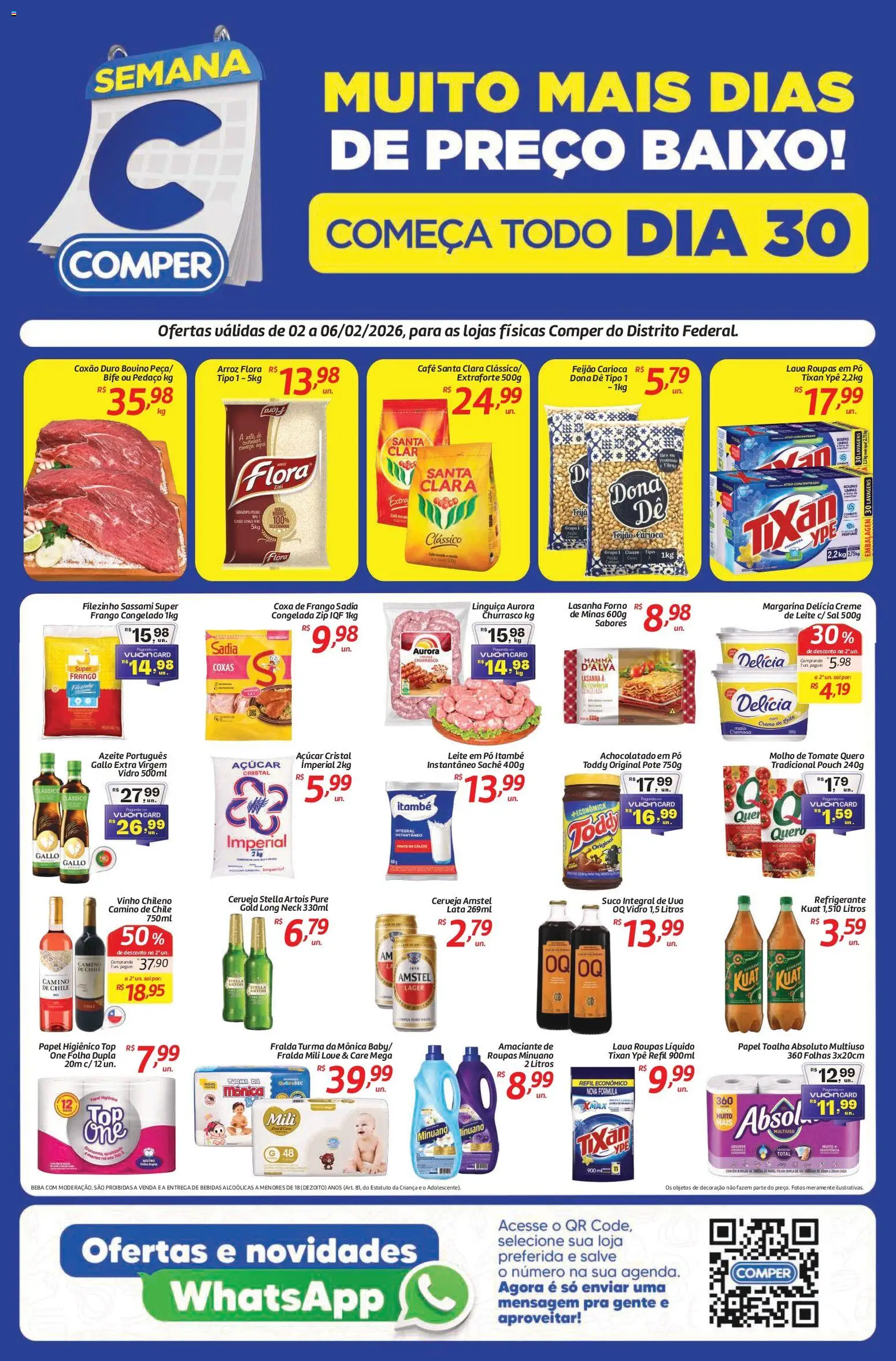 Pré-Visualização do folheto "Ofertas da semana" da loja Comper válido a partir de 02/02/2026