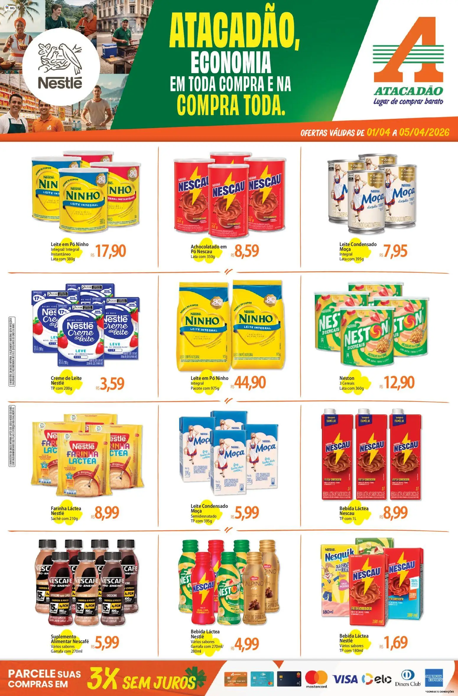 Pré-Visualização do folheto "Atacadão ofertas - MG" da loja Atacadão válido a partir de 01/04/2026