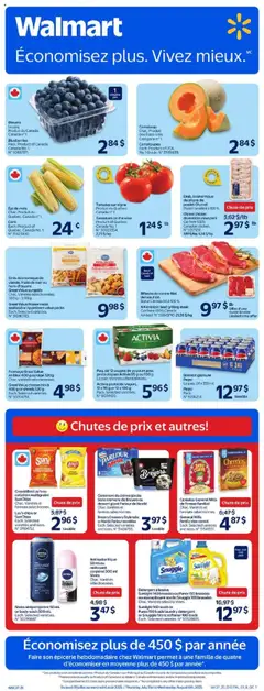 Un aperçu du dépliant Circulaire - QC du magasin Walmart est valide à partir 31 juill. 2025