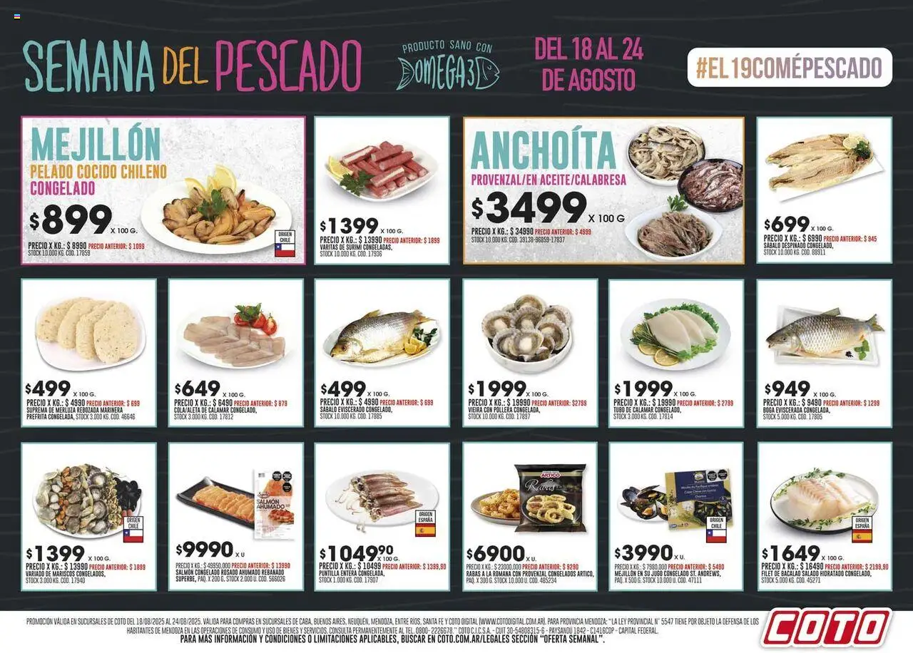 Coto Semana del pescado del 18/08/2025 >> Catálogo