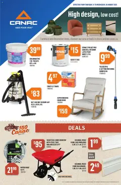 Preview of leaflet Weekly Flyer from shop Canac is valid from Aug 14, 2025