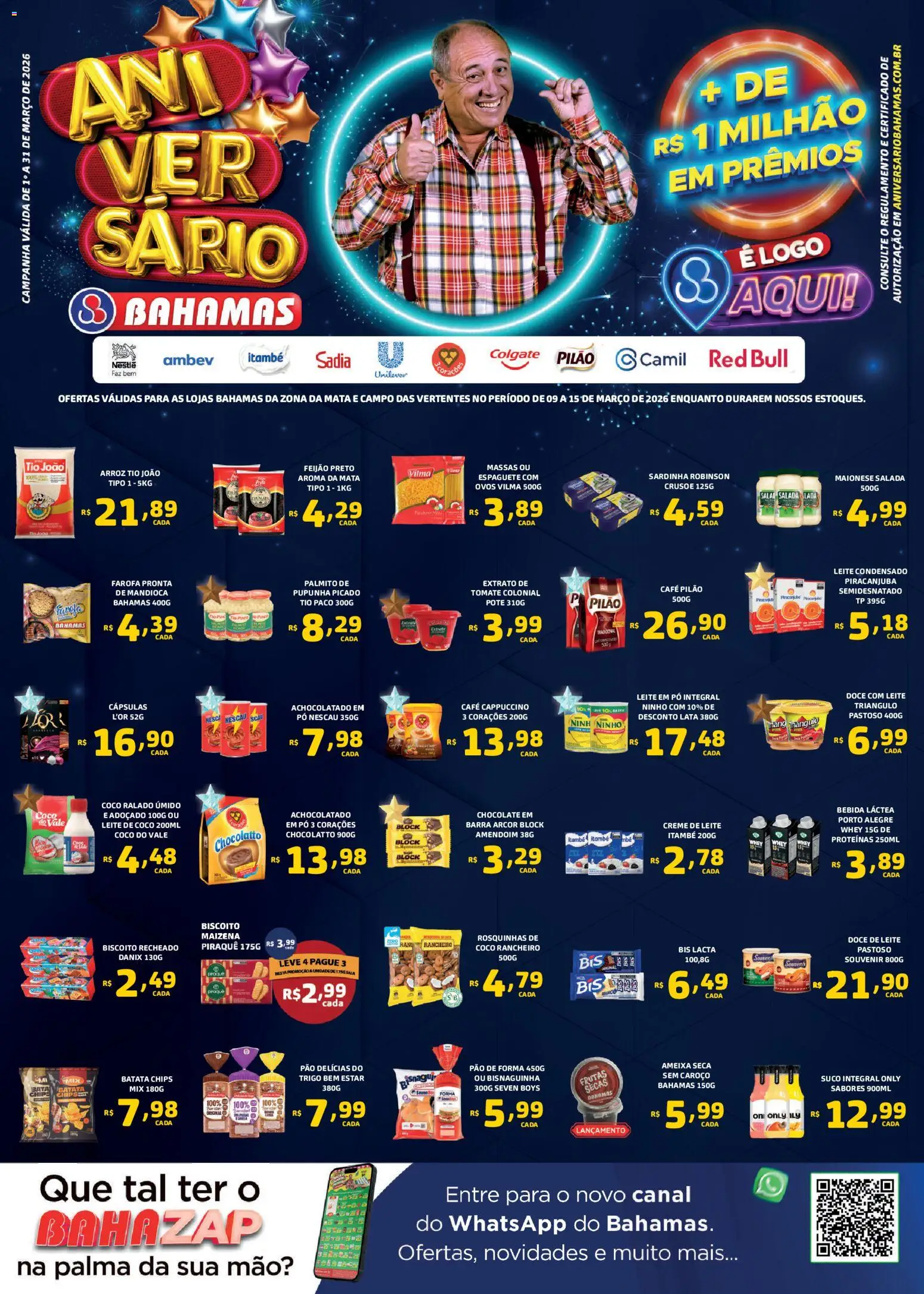 Pré-Visualização do folheto "Bahamas Supermercados - Ofertas da semana" da loja Bahamas Supermercados válido a partir de 09/03/2026