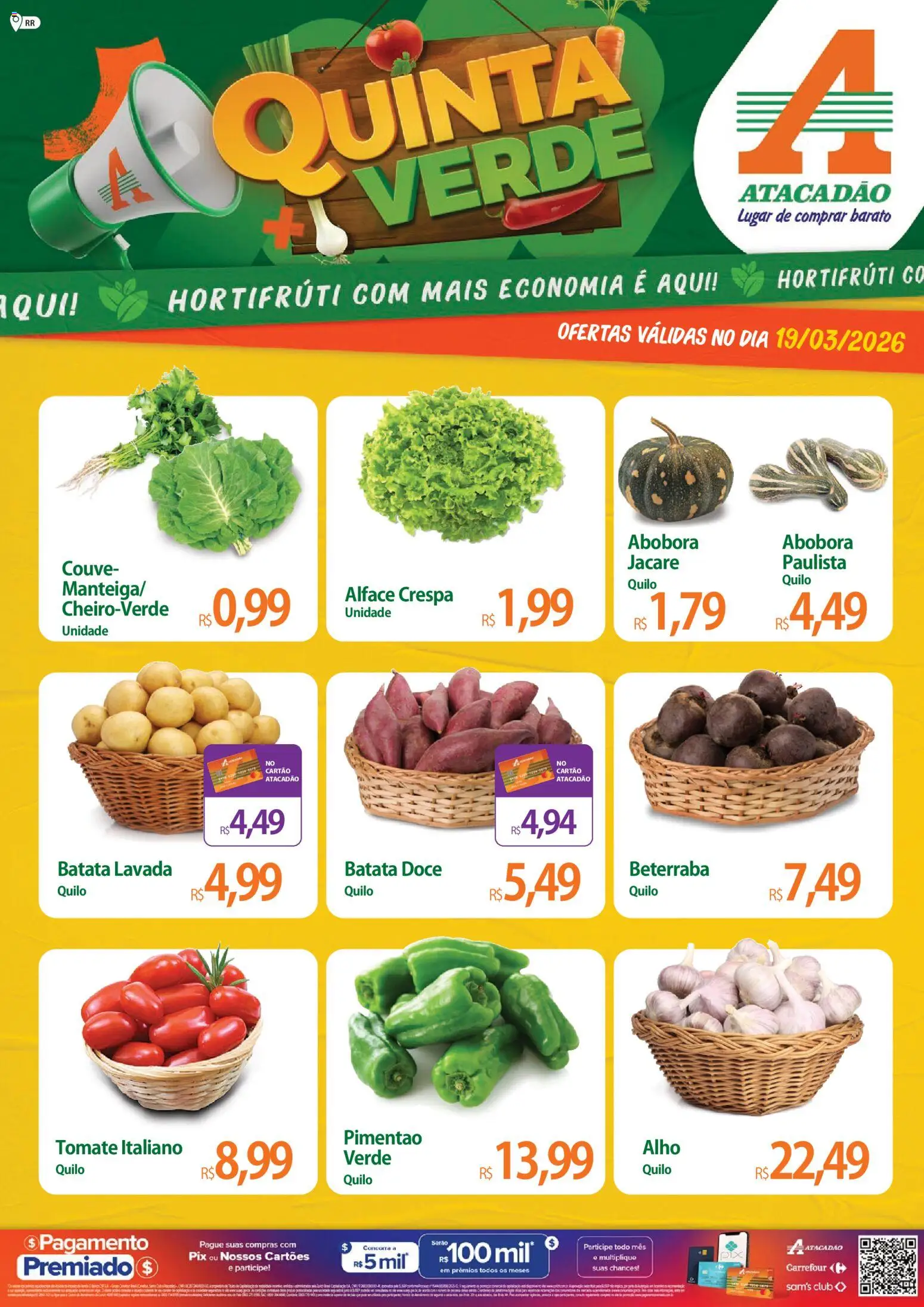 Pré-Visualização do folheto "Atacadão ofertas - RR" da loja Atacadão válido a partir de 19/03/2026