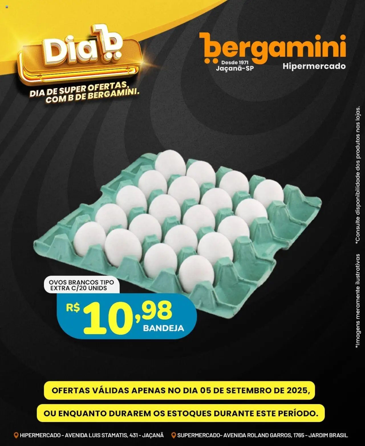 Supermercado Bergamini folheto "Ofertas do Dia" válido a partir de 05/09/2025 - número de página 1