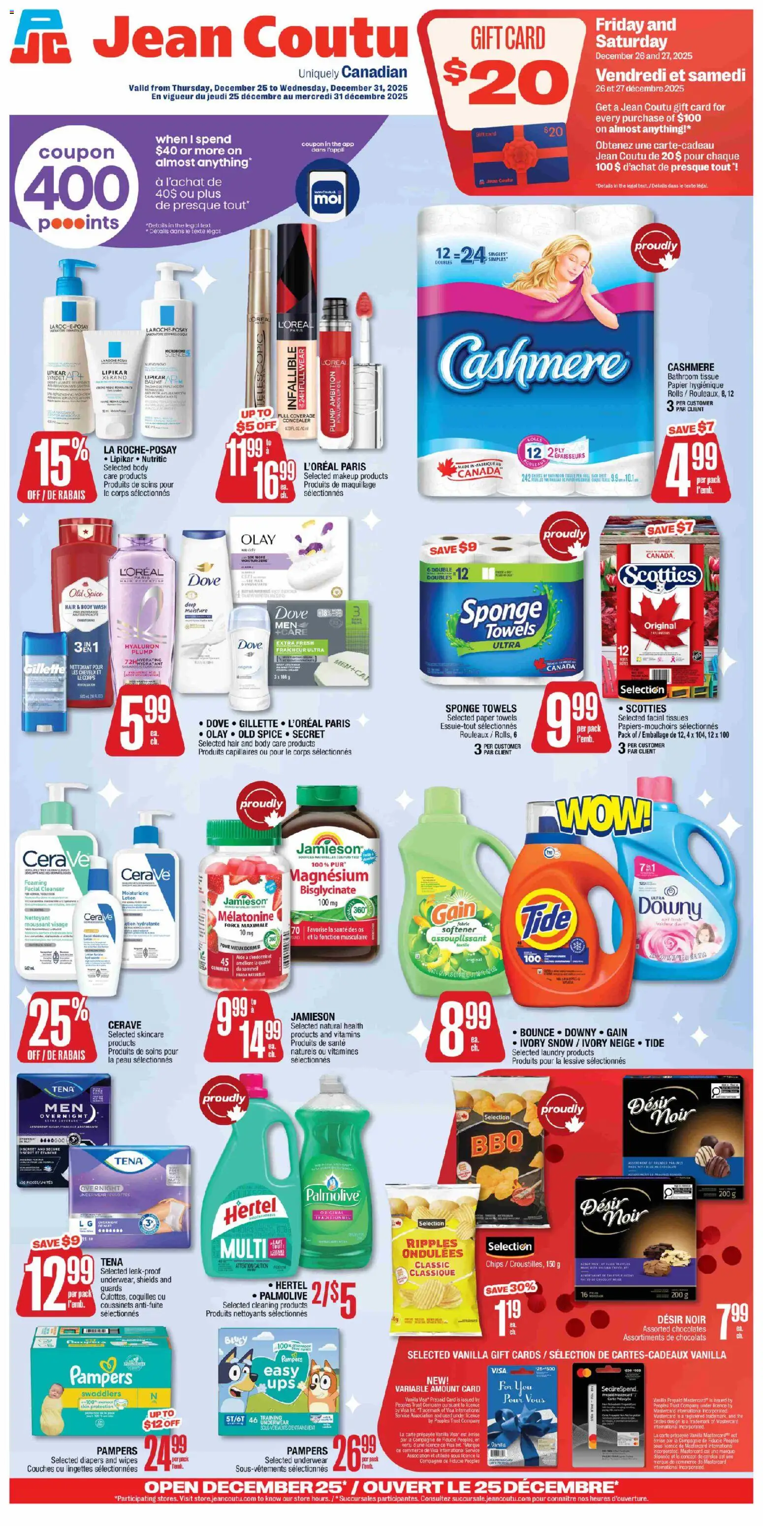 Preview of leaflet Weekly Flyer from shop Jean Coutu is valid from Dec 25, 2025