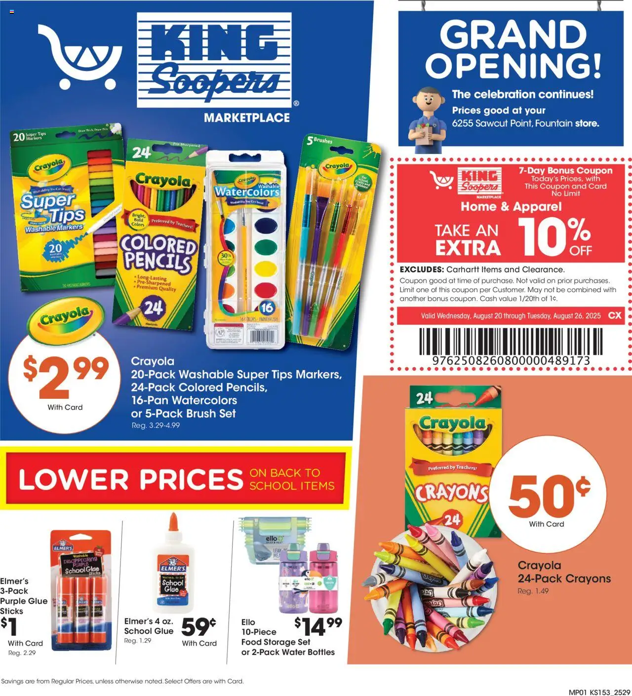 King Soopers Home & Apparel from 08/20/2025 - Flyer - Page number 1