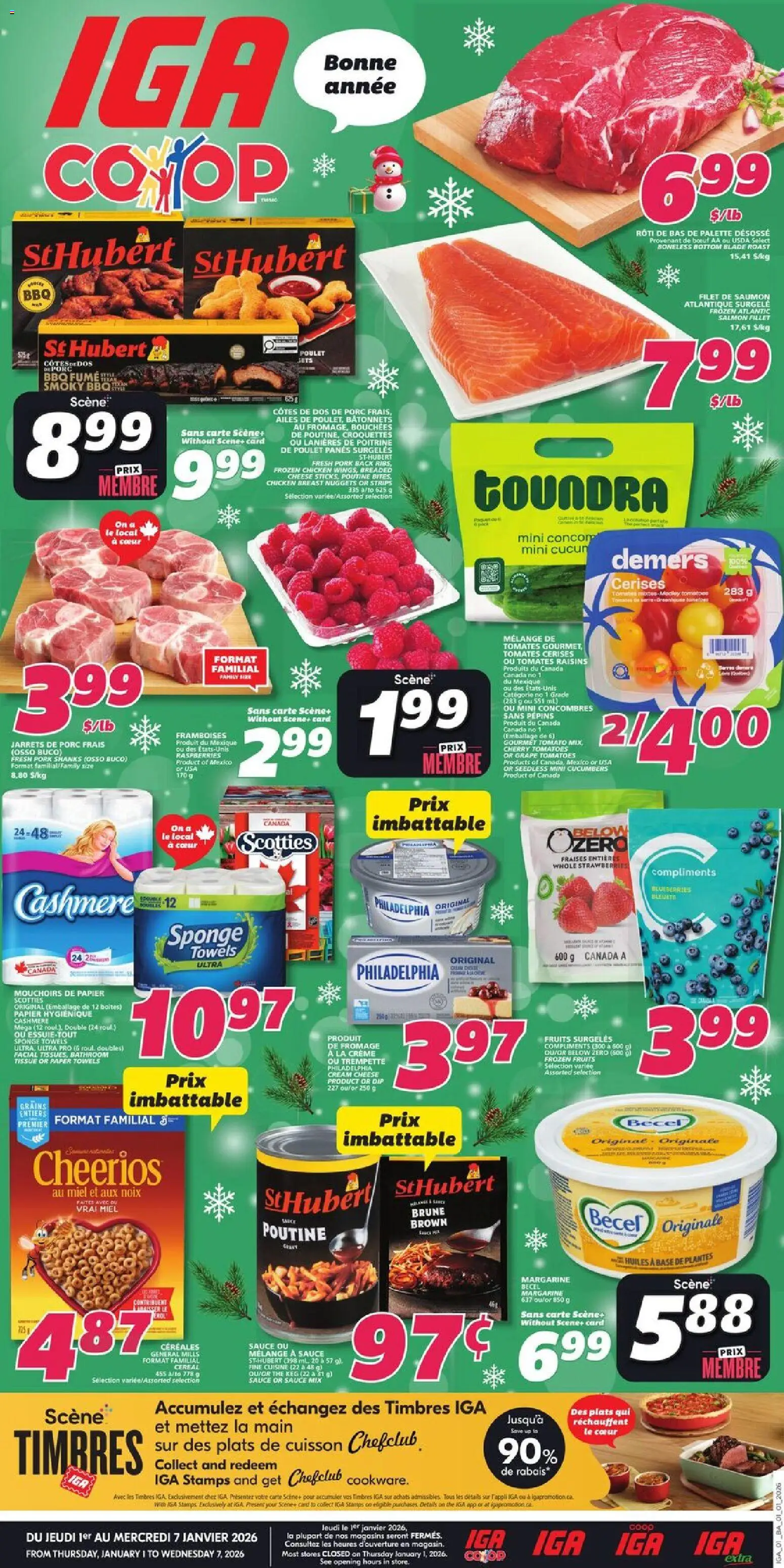 Preview of leaflet Weekly flyer / circulaire from shop IGA is valid from Jan 01, 2026