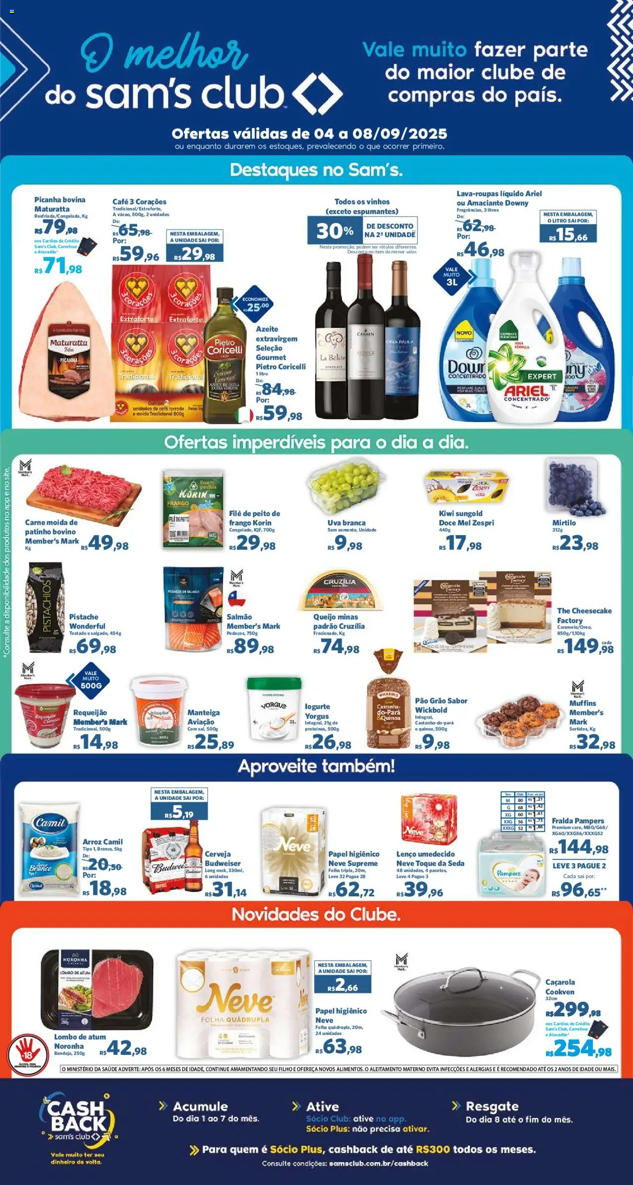 Sam's Club folheto "Ofertas Fim de semana" válido a partir de 04/09/2025 - número de página 1