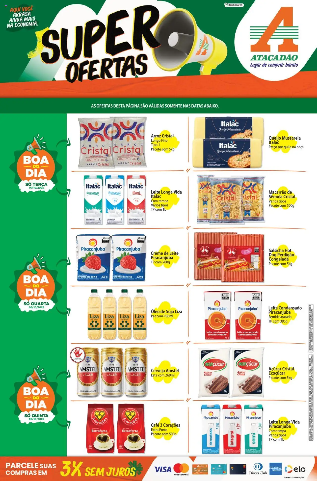 Atacadão folheto "Ofertas - GO" válido a partir de 07/10/2025 - número de página 1