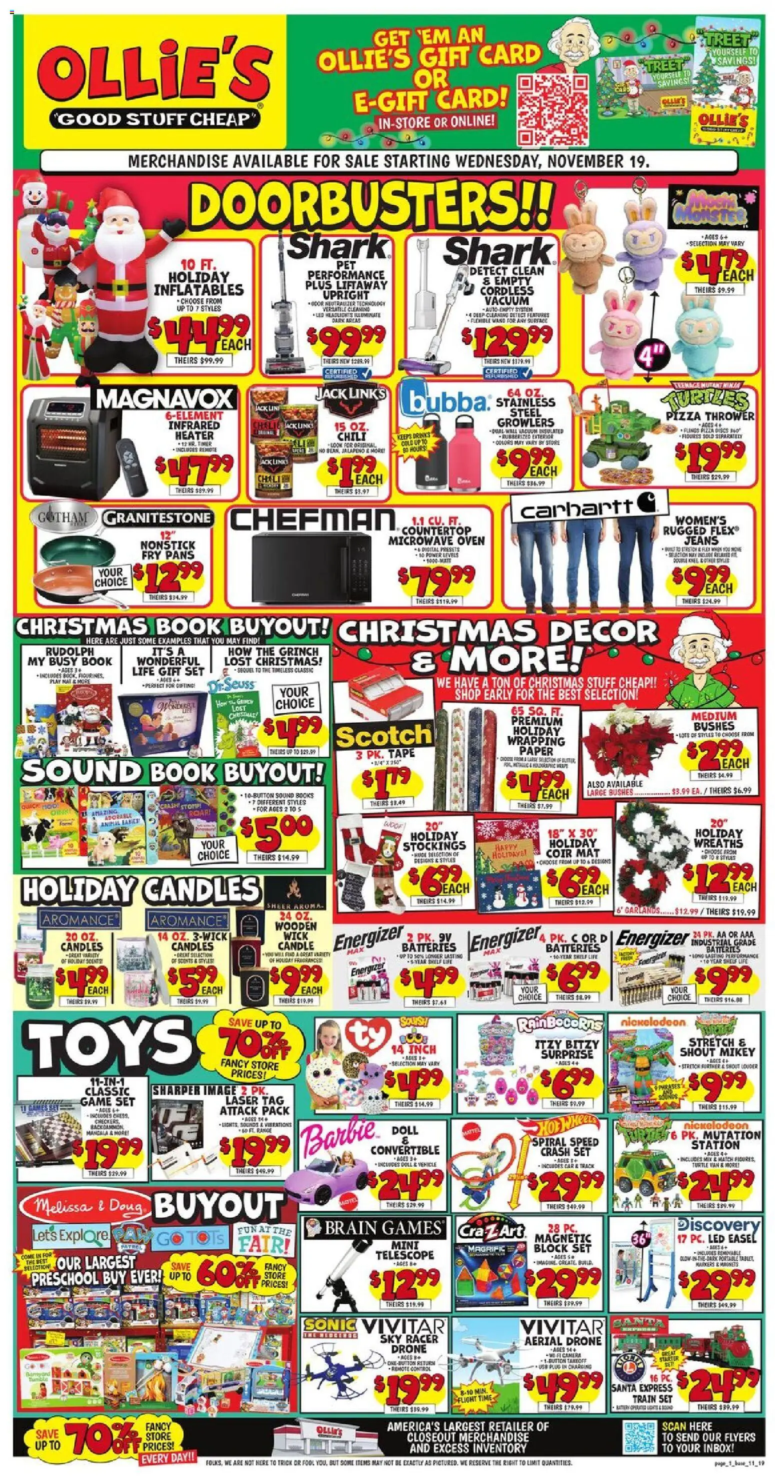 Ad Preview of Ollie's Weekly Ad from 11/19/2025