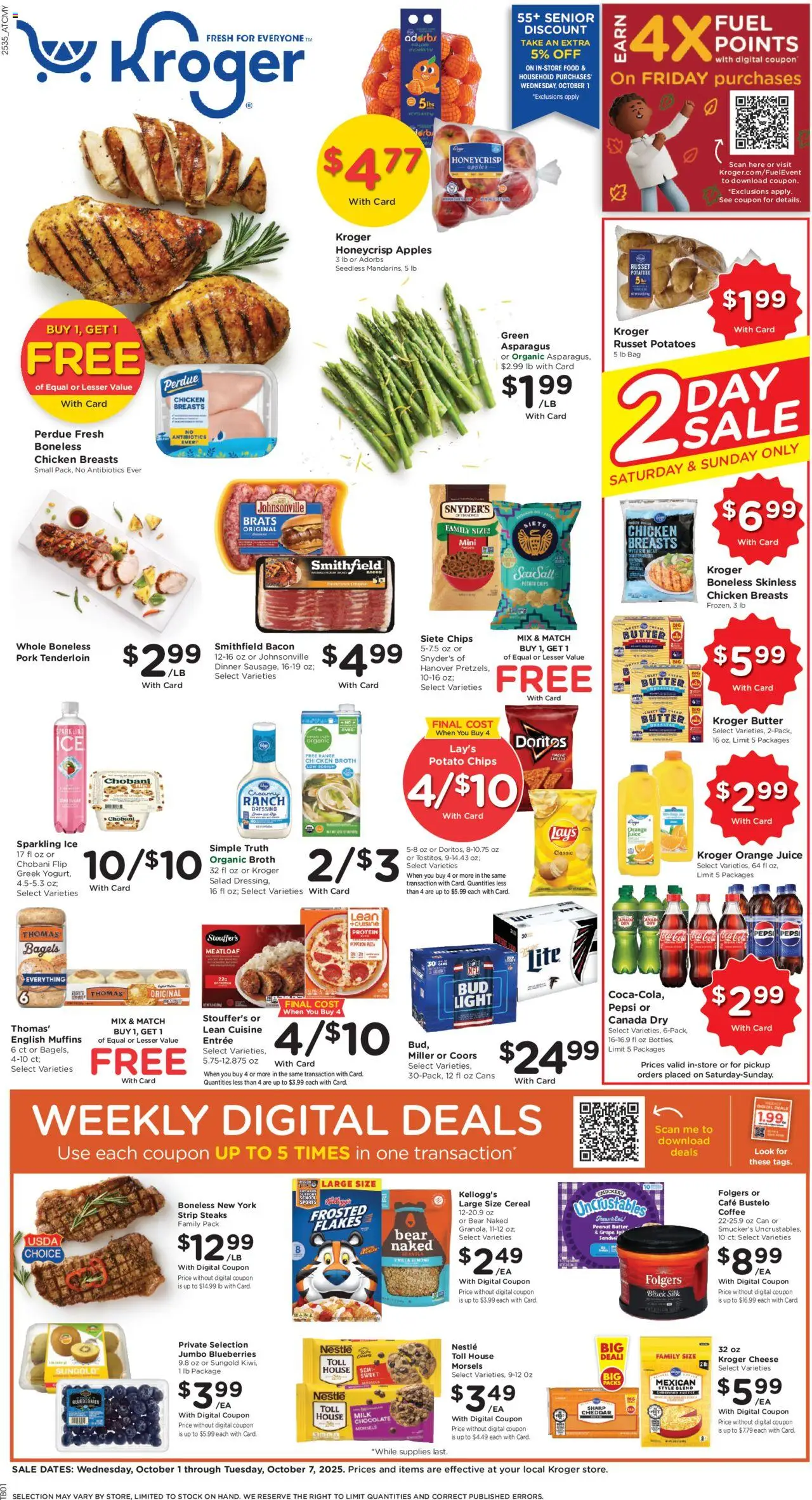 Kroger Weekly ads from 10/01/2025 >> Ad for next week - Page number 1