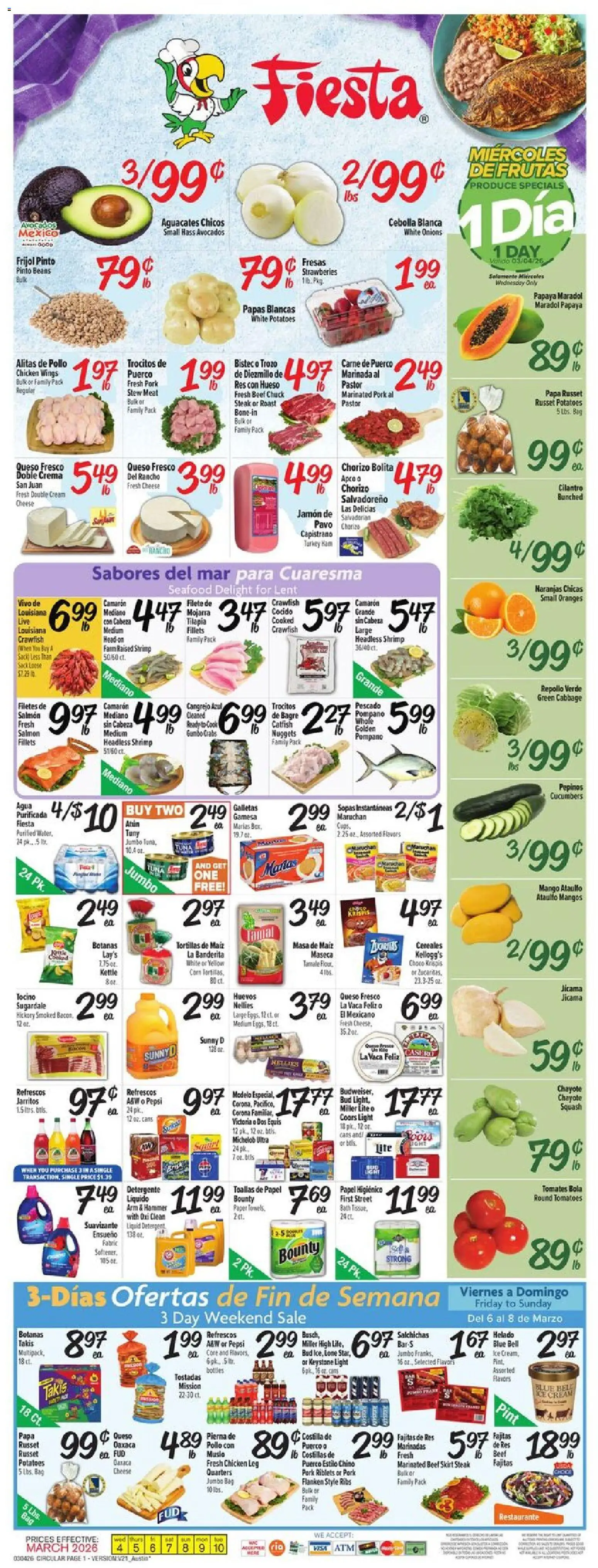 Ad Preview of Fiesta Mart Fiesta Mart Weekly Ad from 03/04/2026