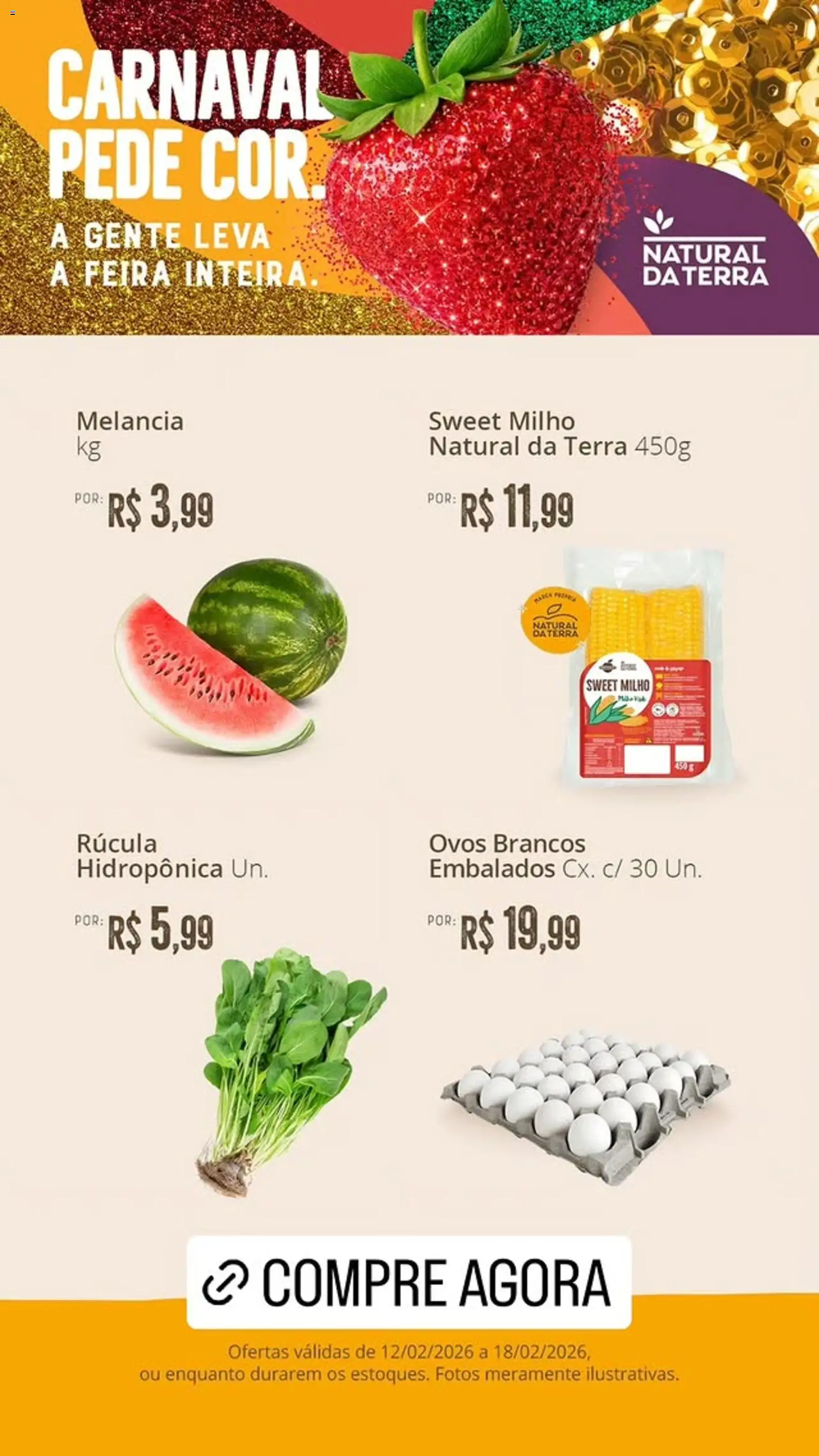 Pré-Visualização do folheto "Ofertas da semana" da loja Natural da Terra válido a partir de 12/02/2026