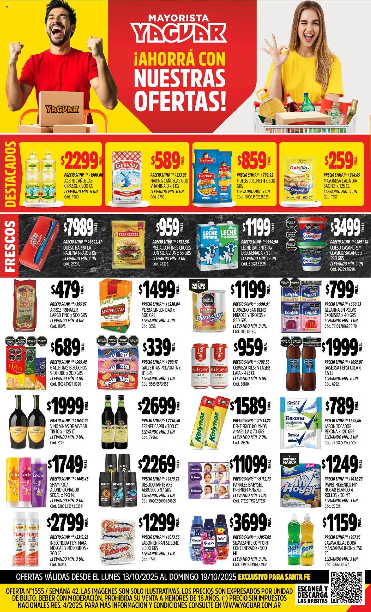 Yaguar Santa Fe del 13/10/2025 Online
