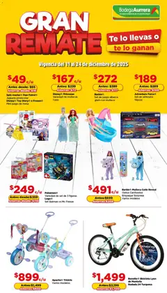 Vista previa las ofertas de la tienda Bodega Aurrerá - Folleto Gran Renate desde el 11/12/2025 