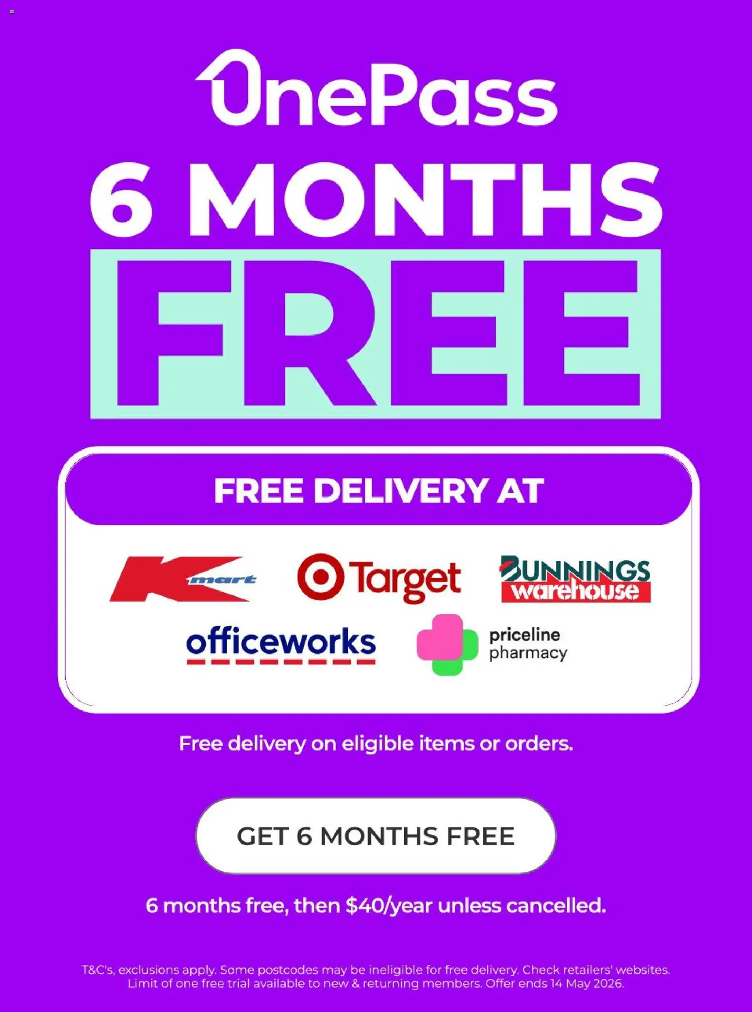 Preview of catalogue Kmart OnePass Membership from shop Kmart valid 14/04/2026