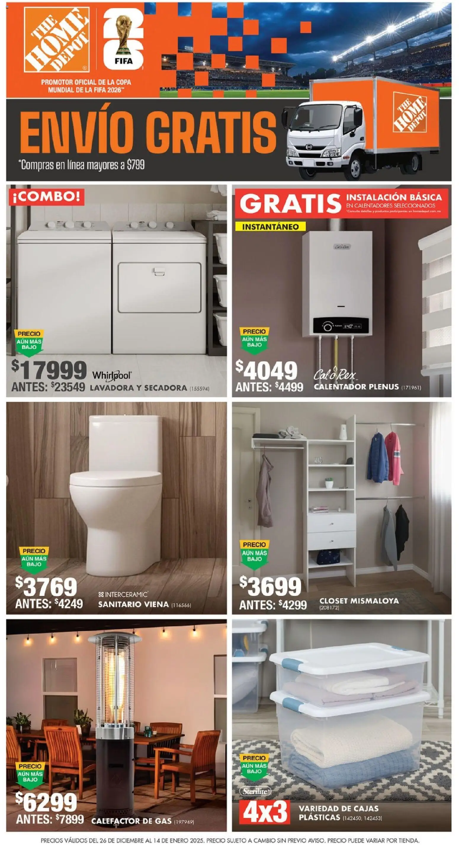 Vista previa las ofertas de la tienda Home Depot - Catálogo desde el 26/12/2025 