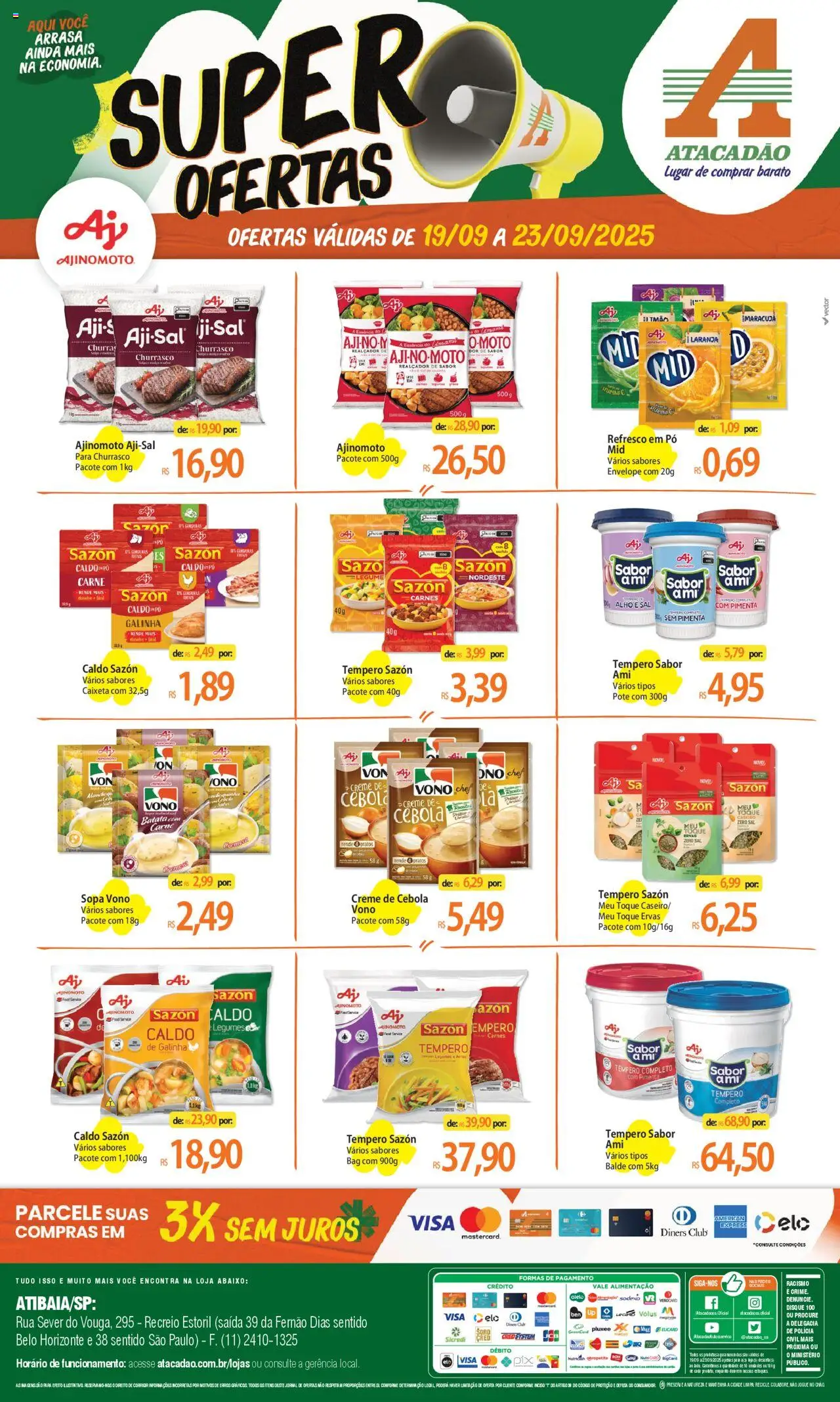 Atacadão folheto "Ofertas - SP" válido a partir de 19/09/2025 - número de página 1