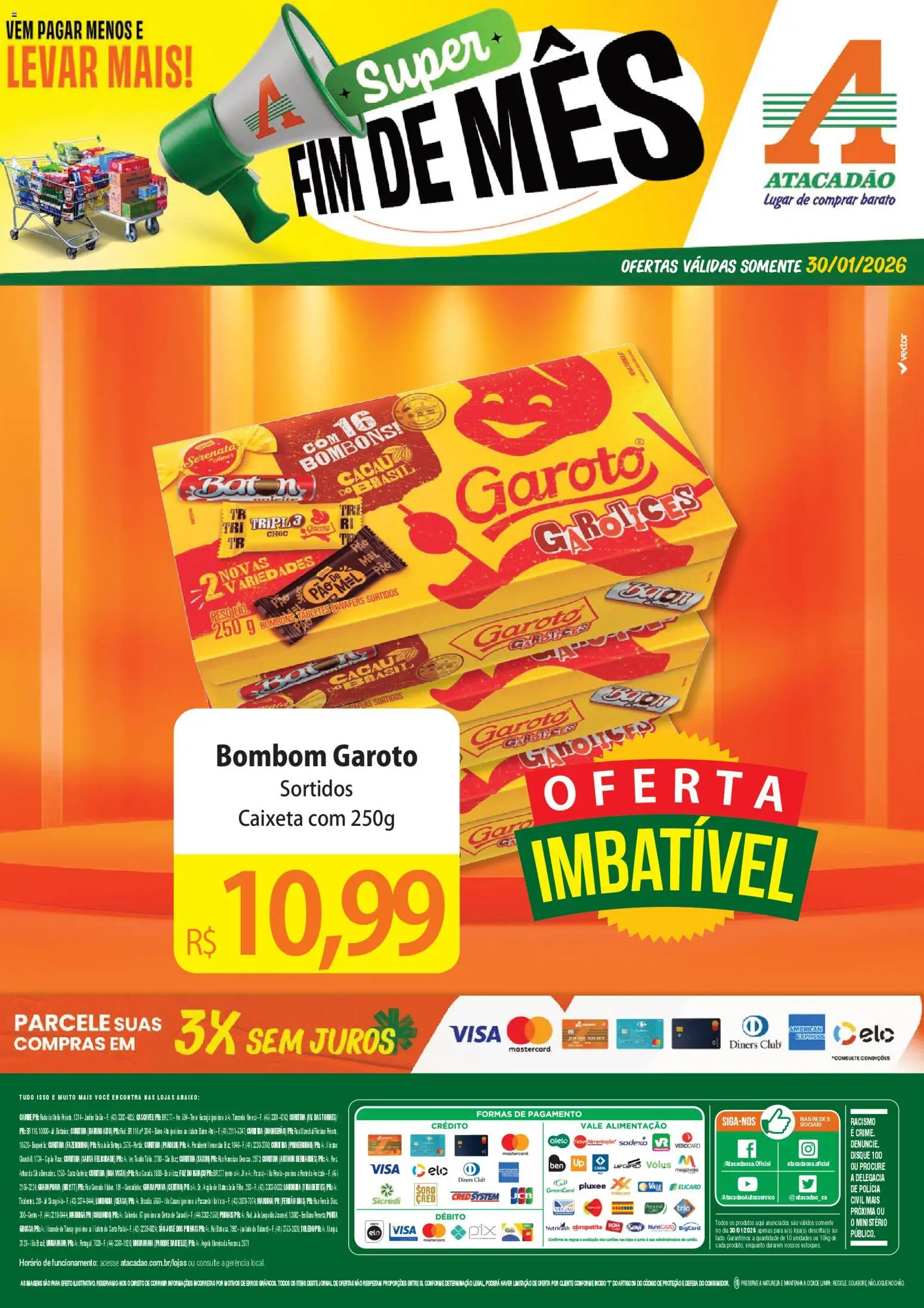 Pré-Visualização do folheto "Ofertas - PR" da loja Atacadão válido a partir de 30/01/2026