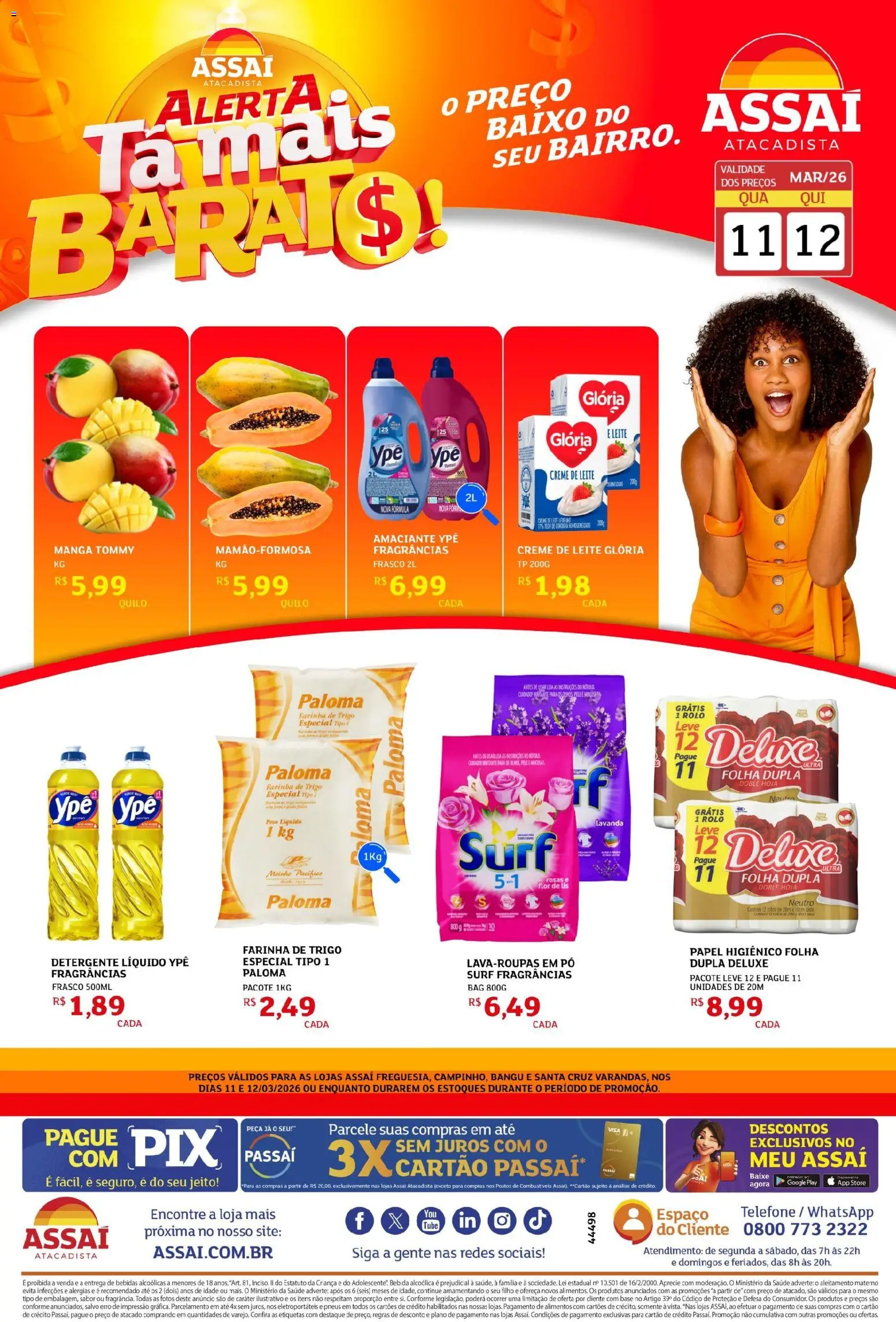 Pré-Visualização do folheto "Assaí Atacadista ofertas - RJ" da loja Assaí Atacadista válido a partir de 11/03/2026