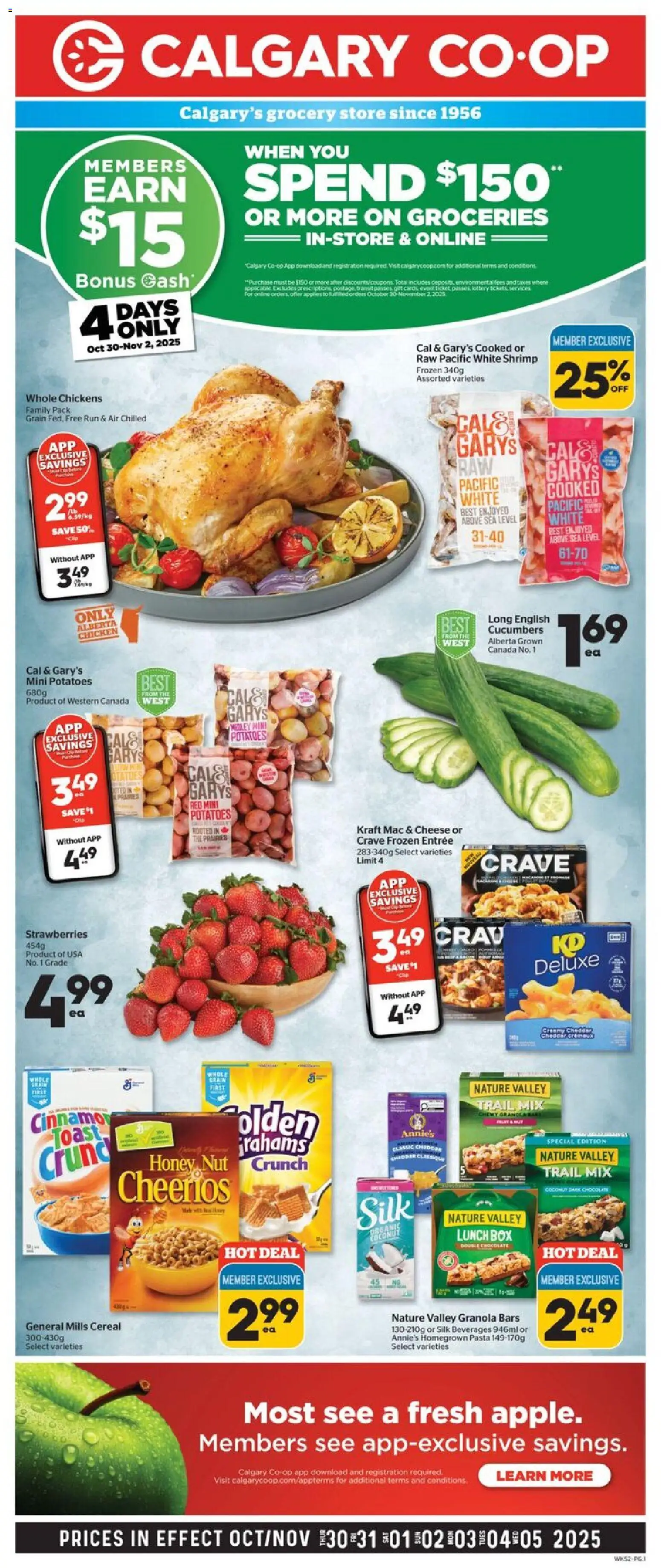 Preview of leaflet Weekly flyer / circulaire from shop Calgary Co-op is valid from Oct 30, 2025