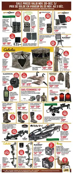 Preview of leaflet Black Friday from shop Cabelas is valid from Nov 20, 2025 | Page: 6