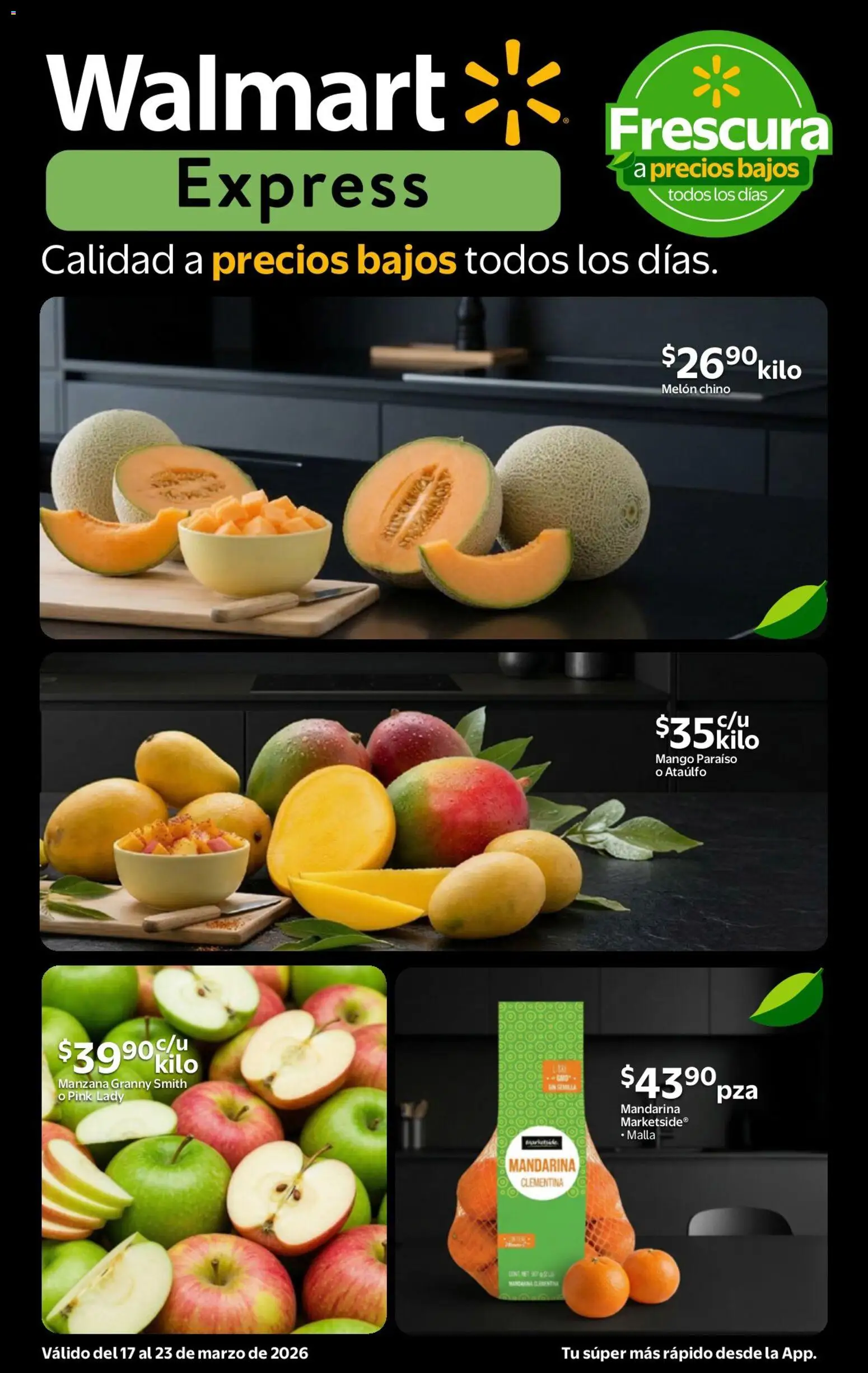 Vista previa las ofertas de la tienda Walmart Express - Walmart Express folleto desde el 17/03/2026 - Mango, Manzana, Melón, Malla