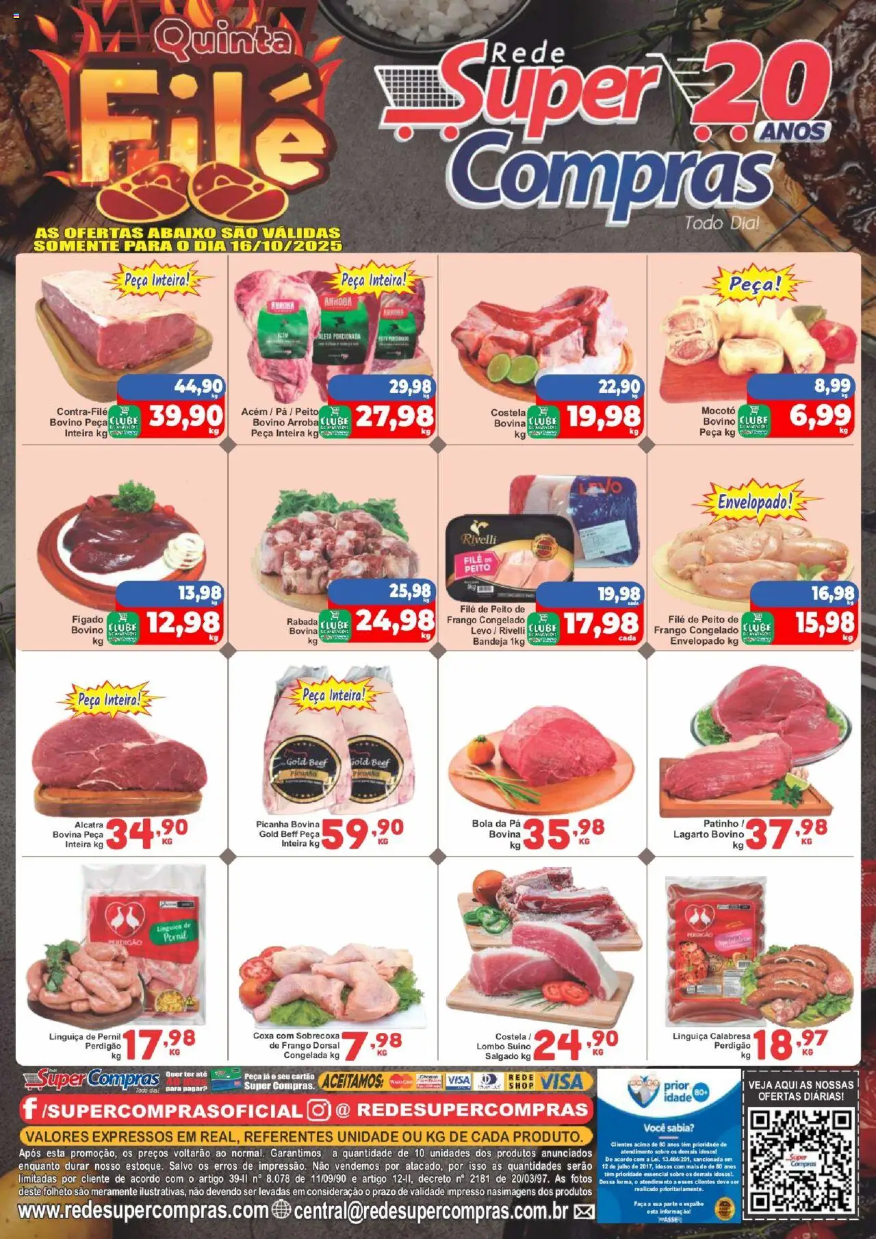 Rede Super Compras folheto "Ofertas do Dia" válido a partir de 16/10/2025 - número de página 1