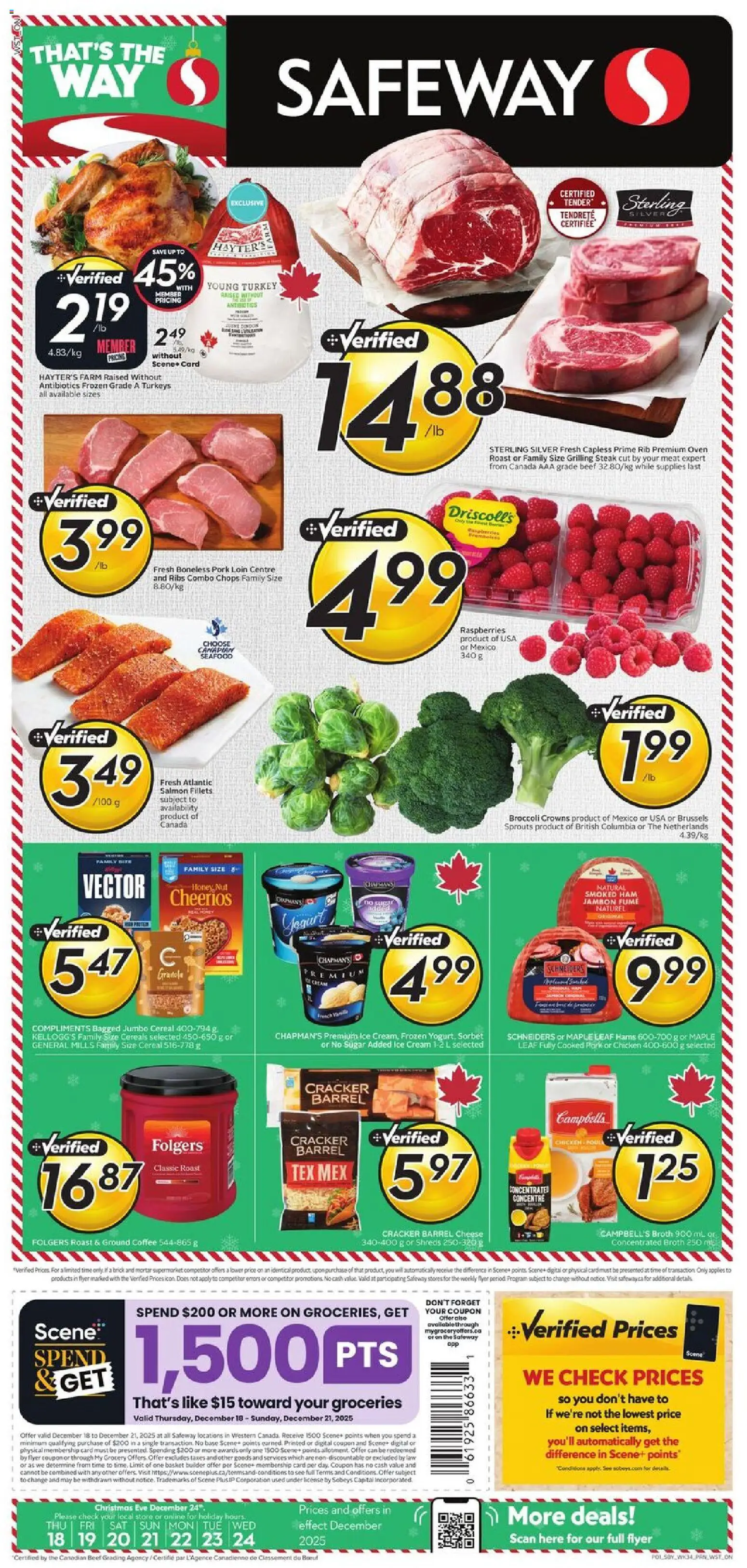 Preview of leaflet Weekly flyer / circulaire from shop Safeway is valid from Dec 18, 2025