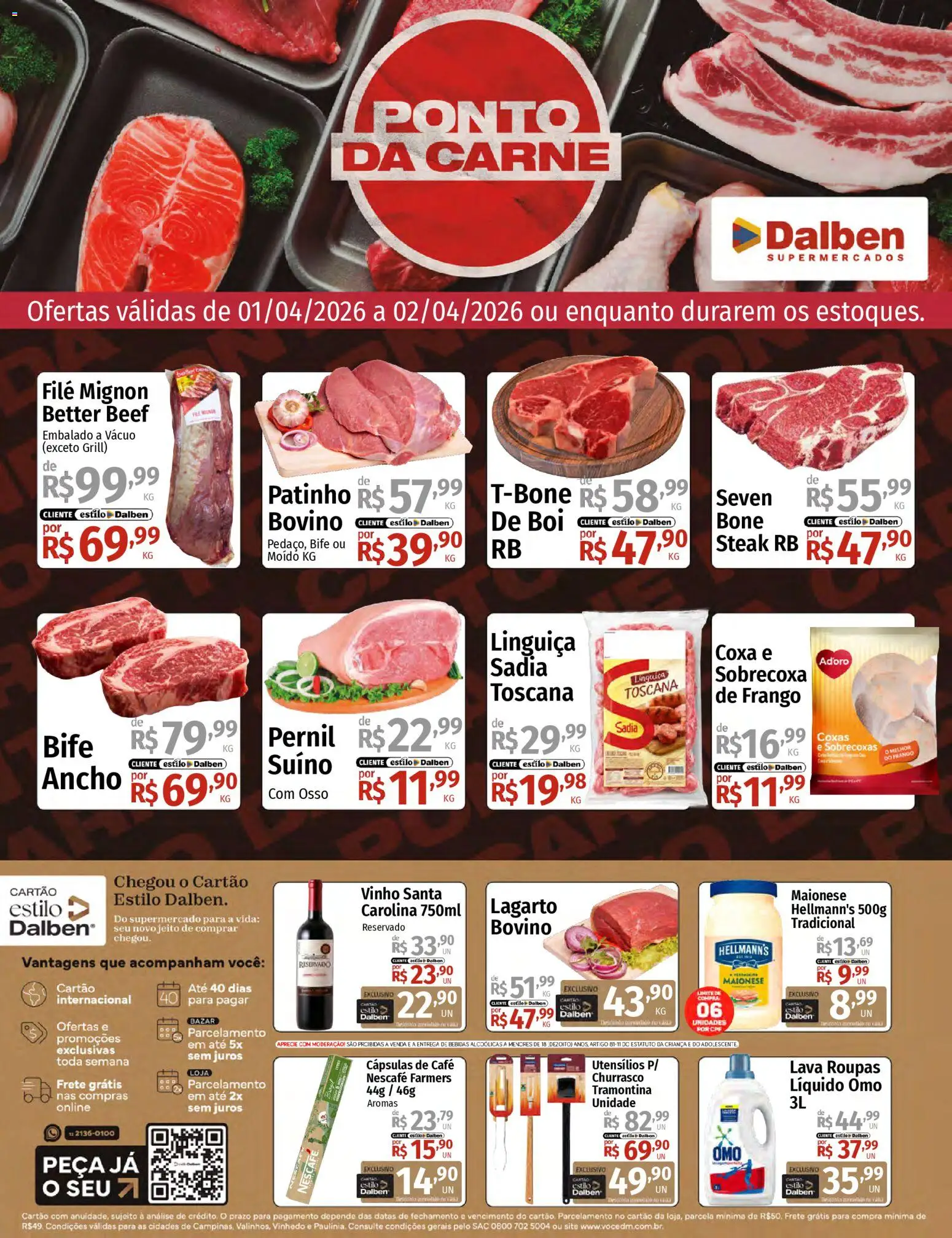 Pré-Visualização do folheto "Supermercado Dalben - Ofertas da semana" da loja Supermercado Dalben válido a partir de 01/04/2026