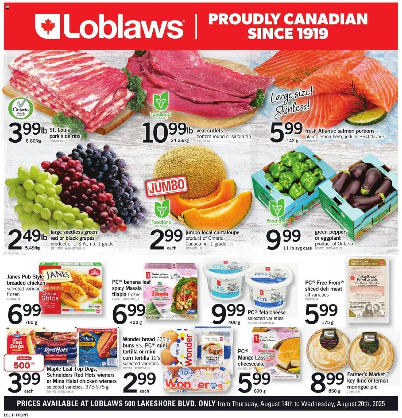Loblaws flyer valid from Aug 14, 2025 - page number 1