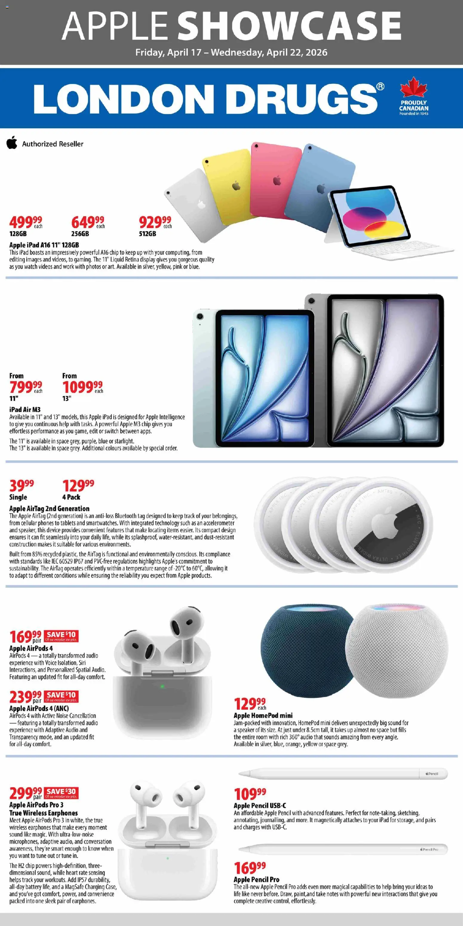 Preview of leaflet London Drugs - Apple Insert from shop London Drugs is valid from Apr 17, 2026